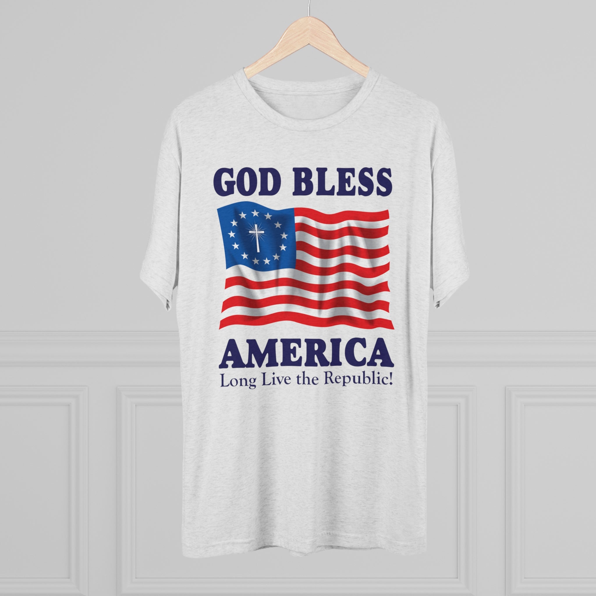God Bless America, Long Live The Republic Short Sleeve T-Shirt